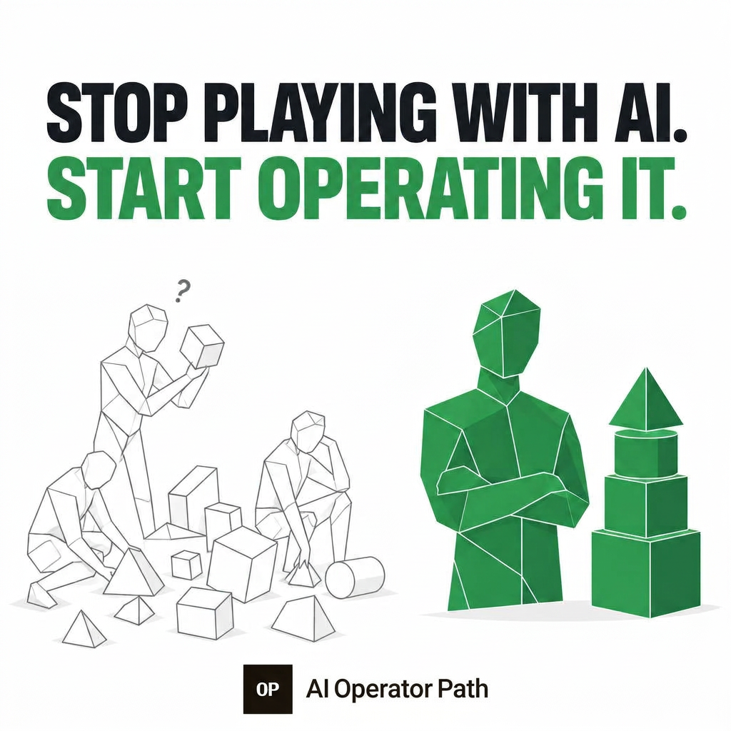 Stop playing with AI. Start operating it.